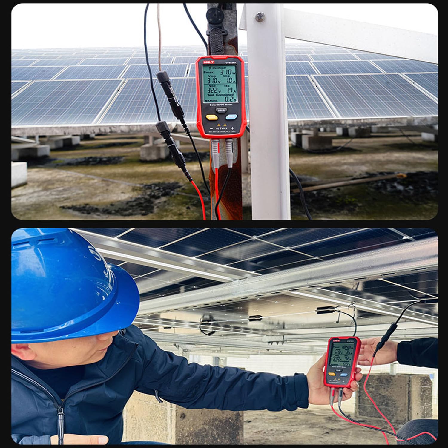 Solarpanel Tester 800W MPPT Leistungsmesser mit LCD-Display Photovoltaik