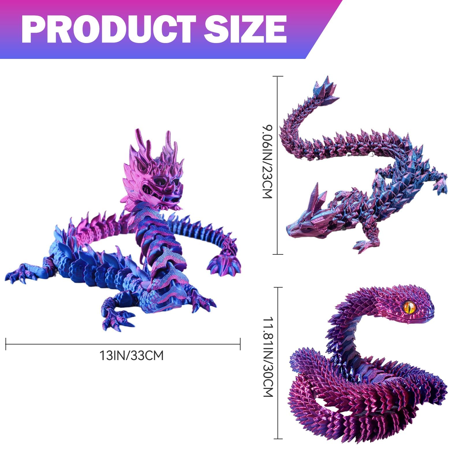 nnOuOnn 6PCS 3D Printed Animals - Image 2