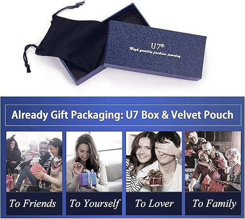 Miniatura 7 de Collar con medallón de corazón para fotos, de oro de 18 quilates para mujeres y niñas, cadena de 20pulgadas, para regalo personalizable