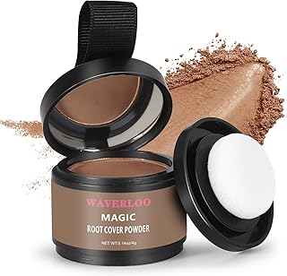 Waverloo Magic Root Cover Up - Instantly Conceals High Forehead, Hair Loss, & Seals with Sweat & Waterproof Root Touch Up for Women & Men (Light Brown, 4g)