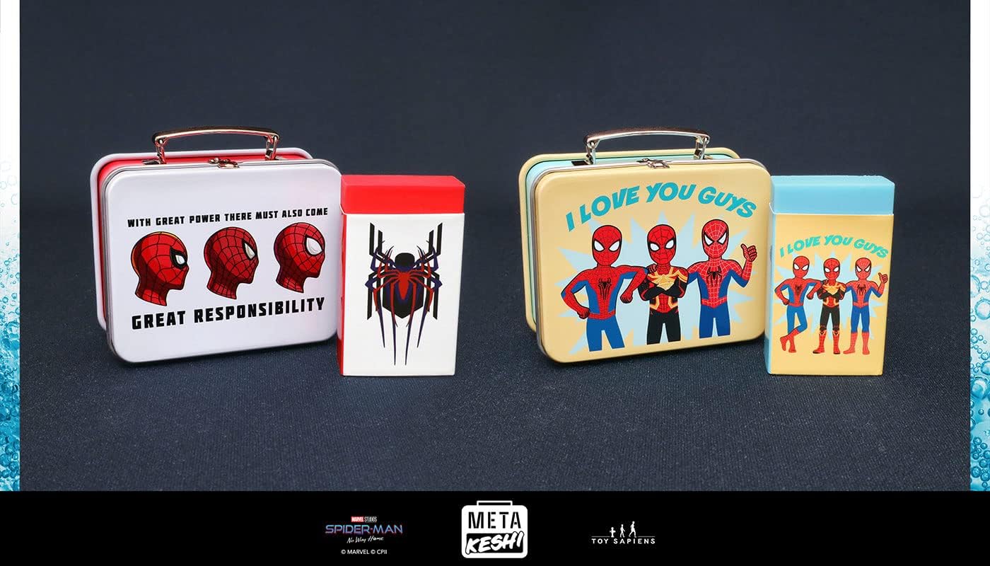 Metakeshi Spider-Man: No Way Home Series 1 (Box of 10), Red, Approx. 2.0 x 2.8 x 1.2 inches (5 x 7 x 3 cm) (Can Case), Approx. 2.0 x 1.2 x 0.4 inches (5 x 3 x 1 cm) (Eraser)