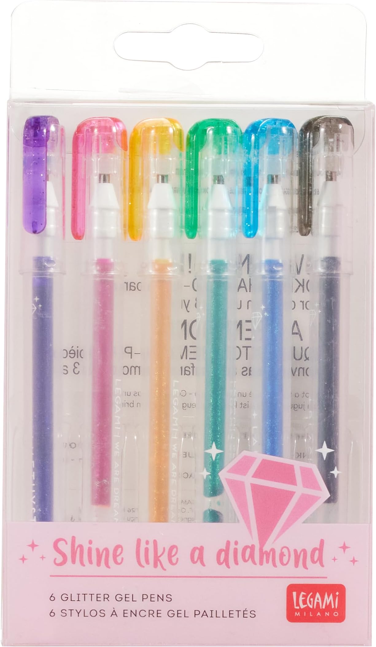 LEGAMI - Set de 3 stylos gel effaçables, édition de Noël, rouge, bleu
