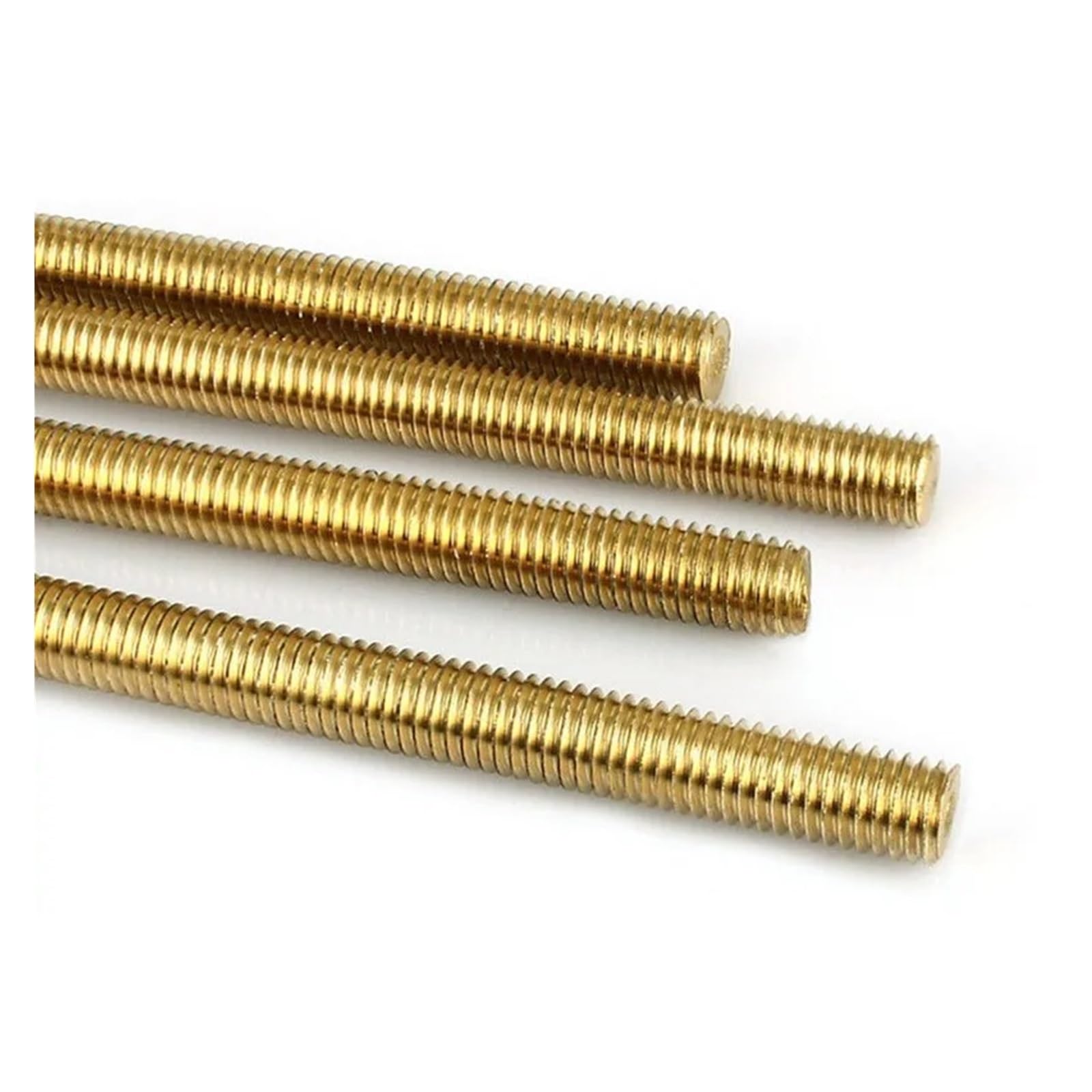 1 Uds varilla roscada de latón M2 .5 M3 M4 M5 M6 M8 M10 M12 M14 M16 barra de perno 250mm 500mm sujetador de rosca completa