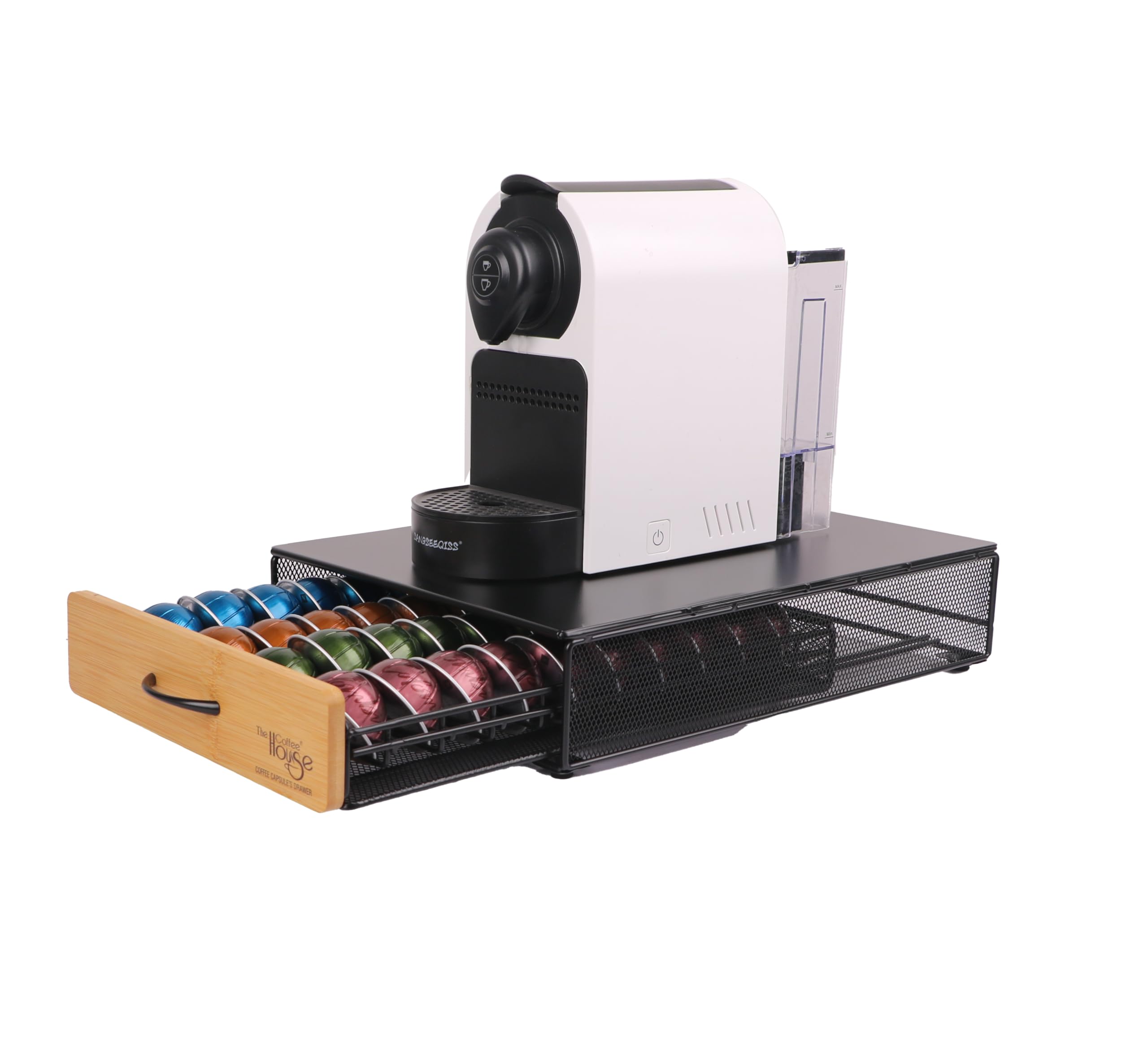 EVER RICH ® CAPSULES STORAGE DRAWER COMPATIBLE WITH VERTUOLINE NESPRESSO CAPSULES (40 CAPSULES CAPACITY) (VLINE 40 BMBO)