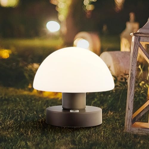 Vista 18 de JONATHAN Y JYL7113B Zoe - Lámpara de mesa LED integrada recargable de hierro moderna minimalista de 5.75 pulgadas, lámpara de mesa de noche Níquel
