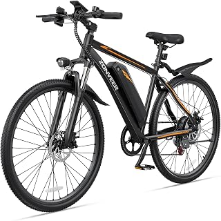 Electric Bike for Adults, 26" 1000W Powerful Motor Ebike with 360Wh Removable Battery, 20MPH 40 Miles Commuting Mountain Electric Bicycle, Front Fork Suspension, 28 -Speed, UL2849