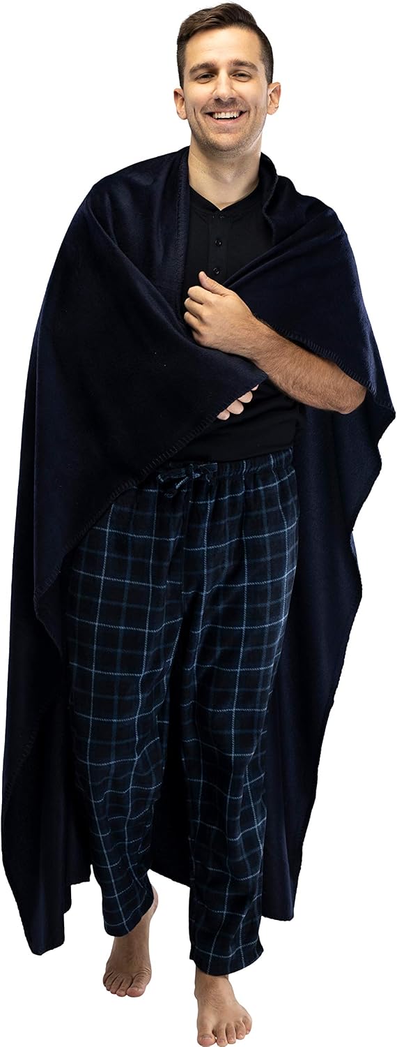 Intimo Men's Polar Fleece Pant with Free Blanket