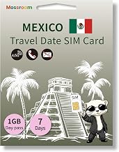 Mexico Tourist SIM - Unlimited High-Speed Data - 7-30 Days Validity - Prepaid, No Extra Fees - Works on Unlocked Phones & Hotspots