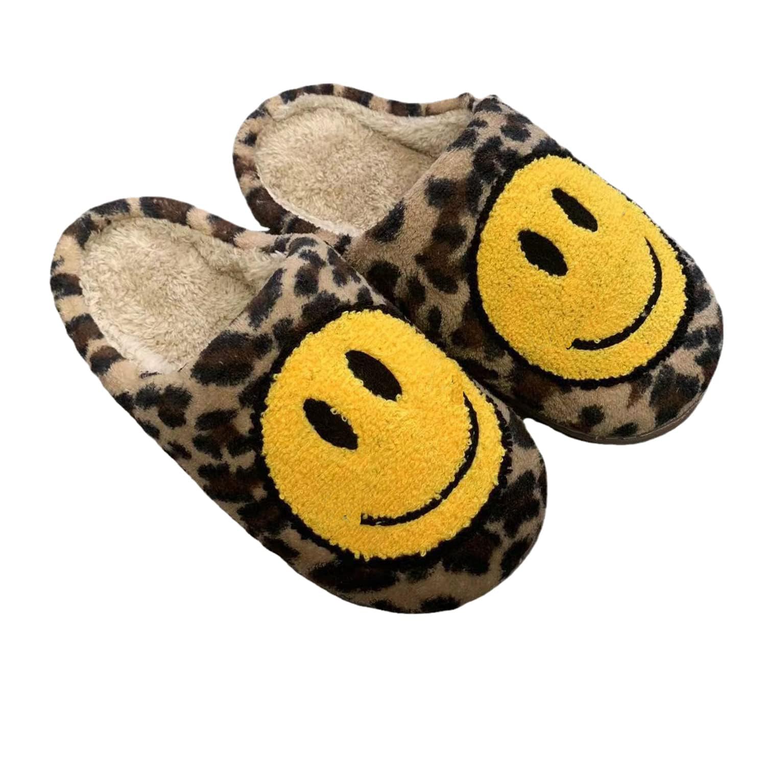 Bad Bunny Slippers | Smile Face Slippers | Soft Cloud Plush Fluffy Slippers | Slip-on Cozy Indoor Outdoor Slippers