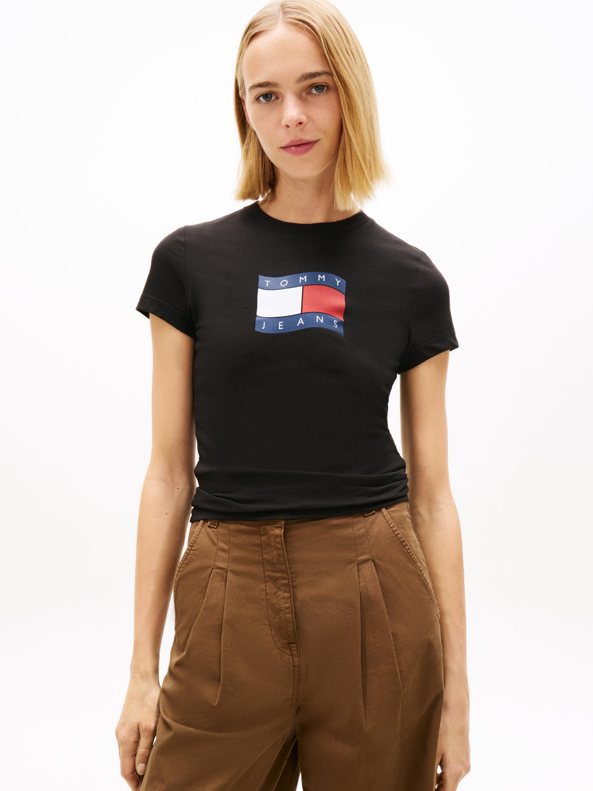 TJW SLIM WAVY FLAG TEE EXT T-shirt Kadın
