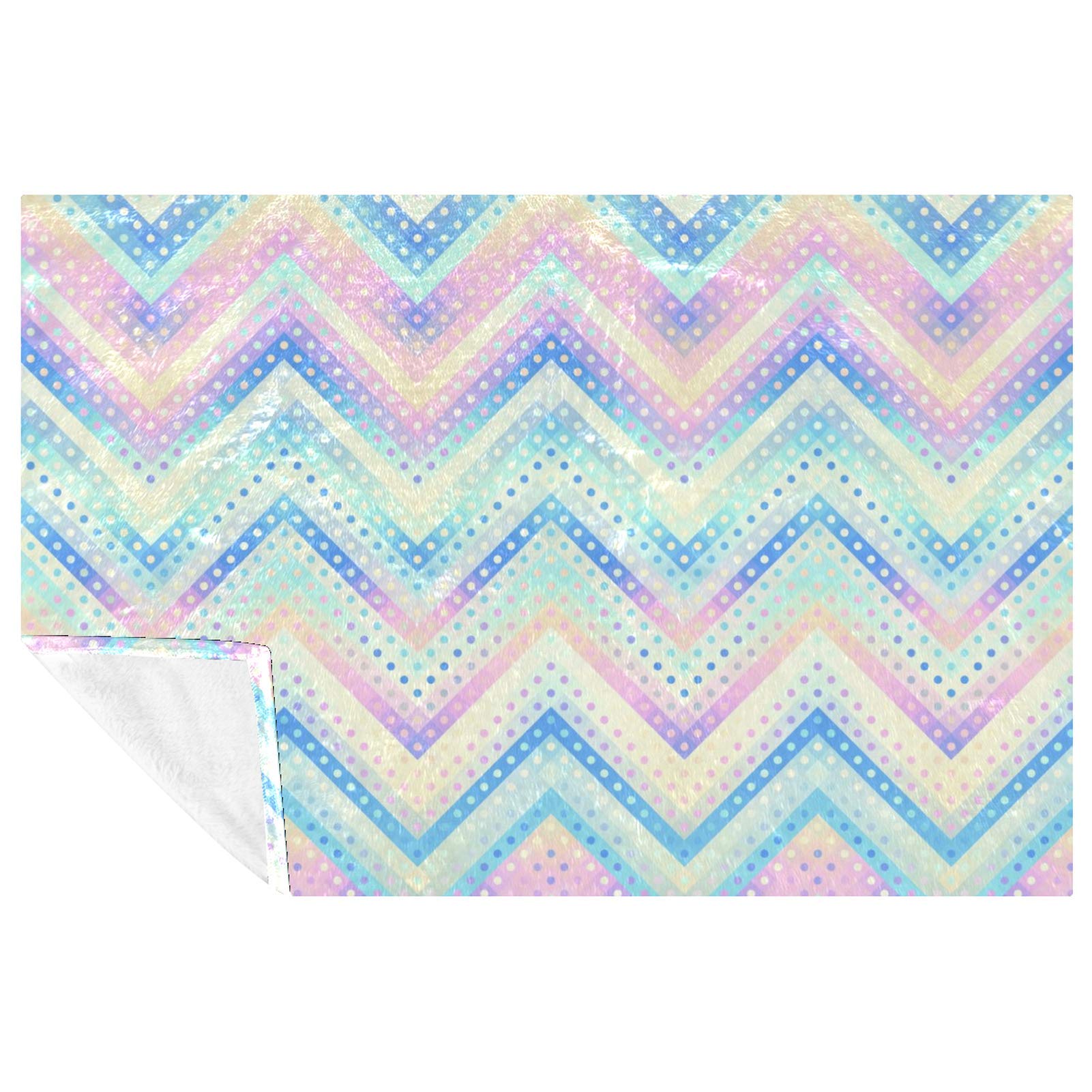 Couverture lit et canapé en maille chevron douce 150x100 cm haut de gamme