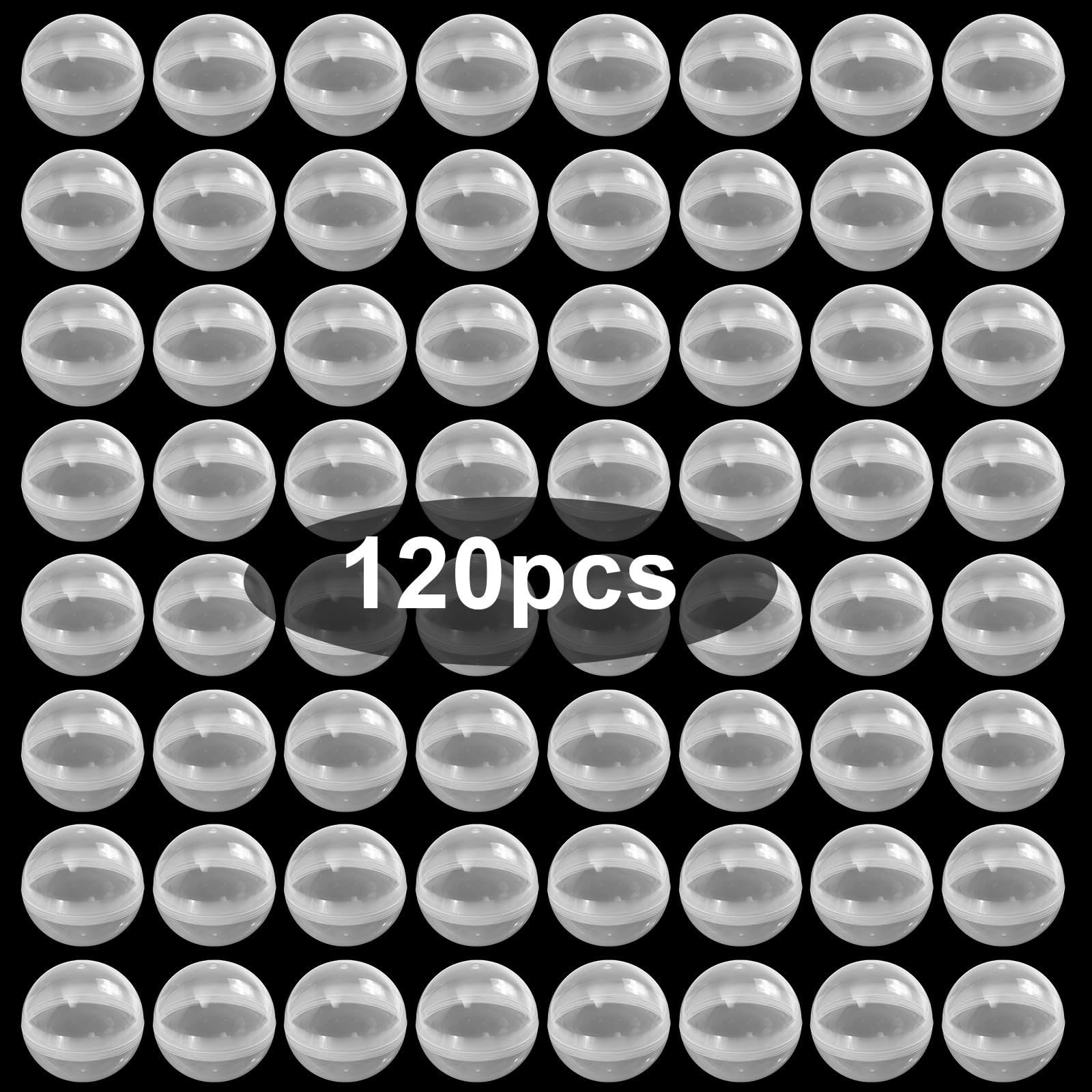 Lot 50 Boules Transparentes Vides 28 Mm Acrylique – Capsules à Remplir Noël Anniversaire Bricolage