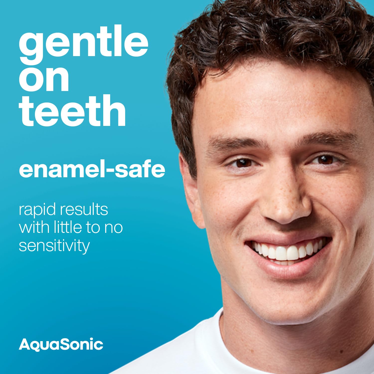Aquasonic Teeth Whitening Strips - Dentist Quality - Easy Safe and Affordable Teeth Whitening - Fast Gentle Effective Whitening Strips for Teeth - Instant Results
