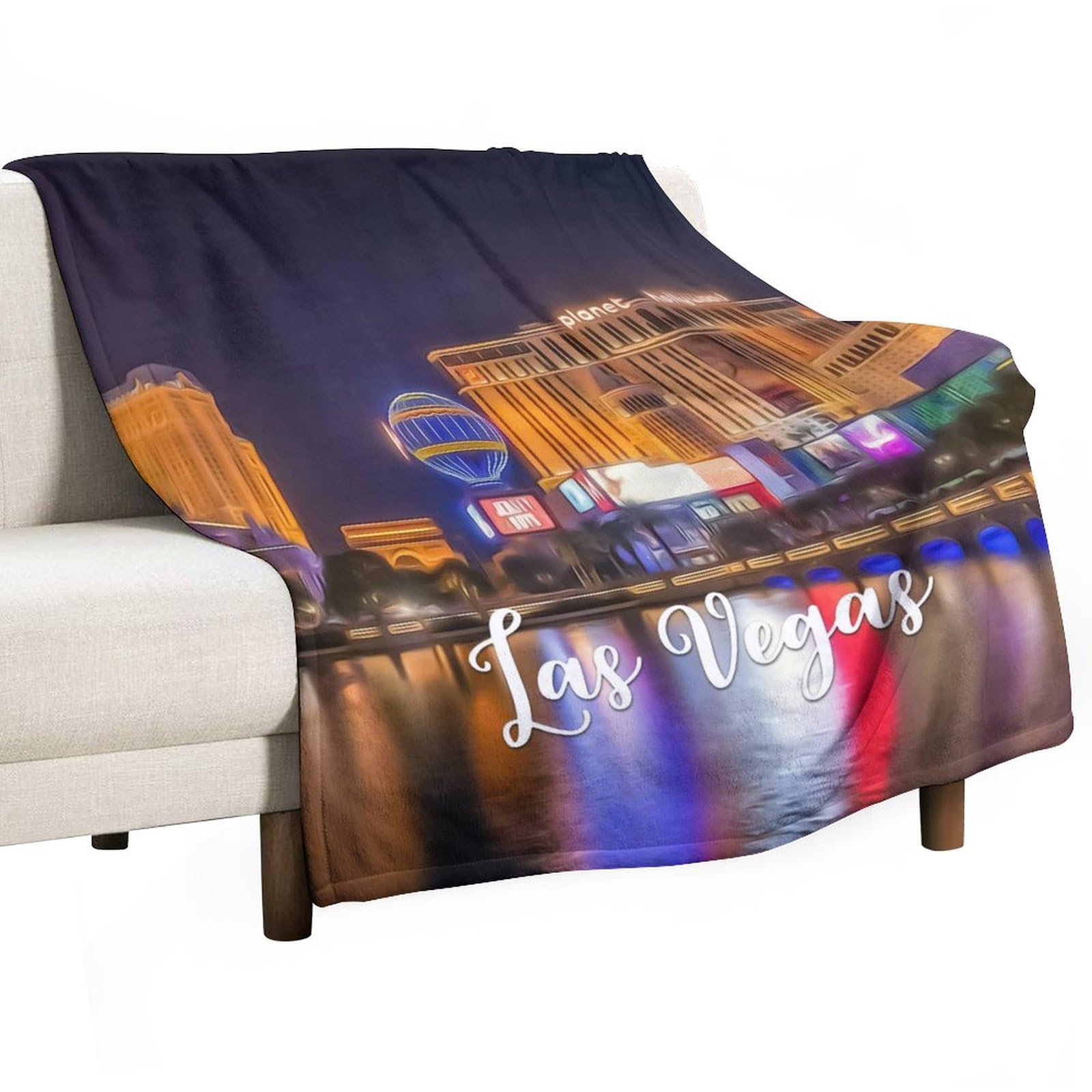 Couverture Las Vegas 101 cm, cadeau idéal fête du Nevada