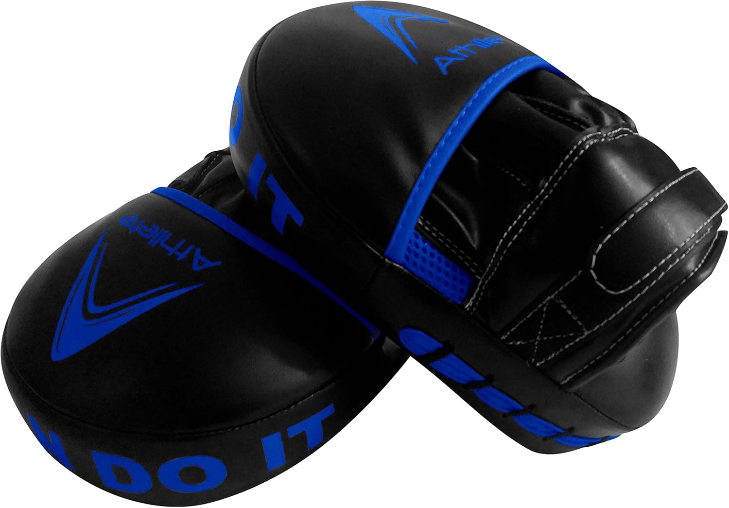 Athllete Boxing MMA Punching Mitts (Black/Blue) : Sports & Outdoors