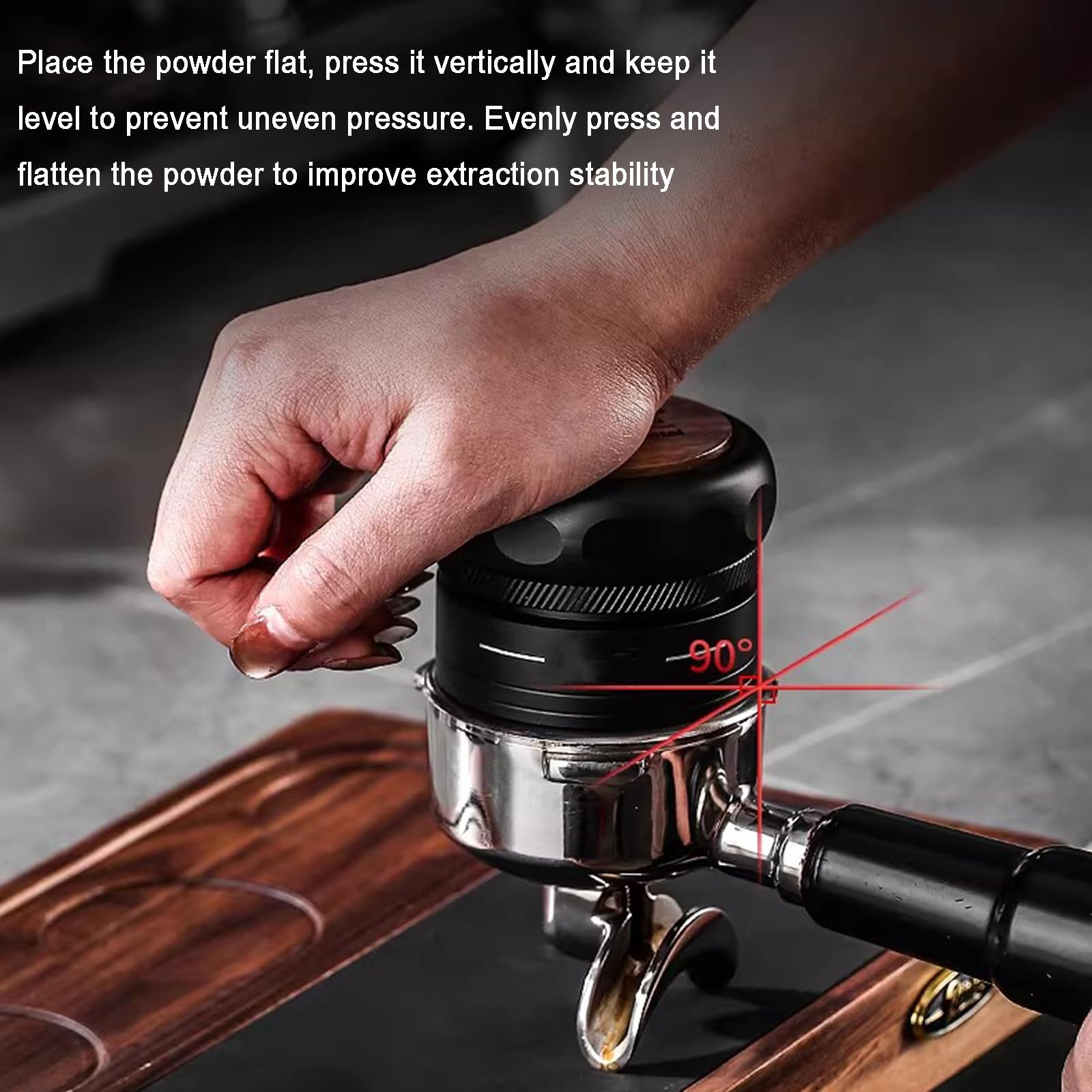 Juego de accesorios para espresso, manipulador de café ajustable, herramienta WDT, embudo dosificador y alfombrilla de almacenamiento para portafiltro de 58 mm