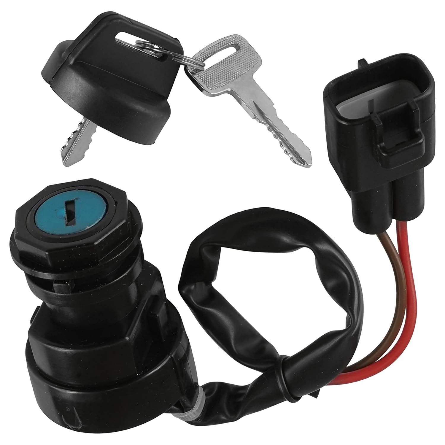 Caltric Ignition Key Switch Compatible with Yamaha Big Bear 400 Yfm400 Yfm 400 4X4 2002-2006 2008