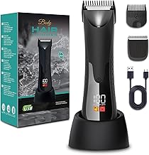 Vexloria Men's Body Epilator, Dry and Wet Hair Removal Machine Male Body Trimmer Man Shaver Intimate Area Man for Arms, Armpits, Chest and Legs and Genitals R1