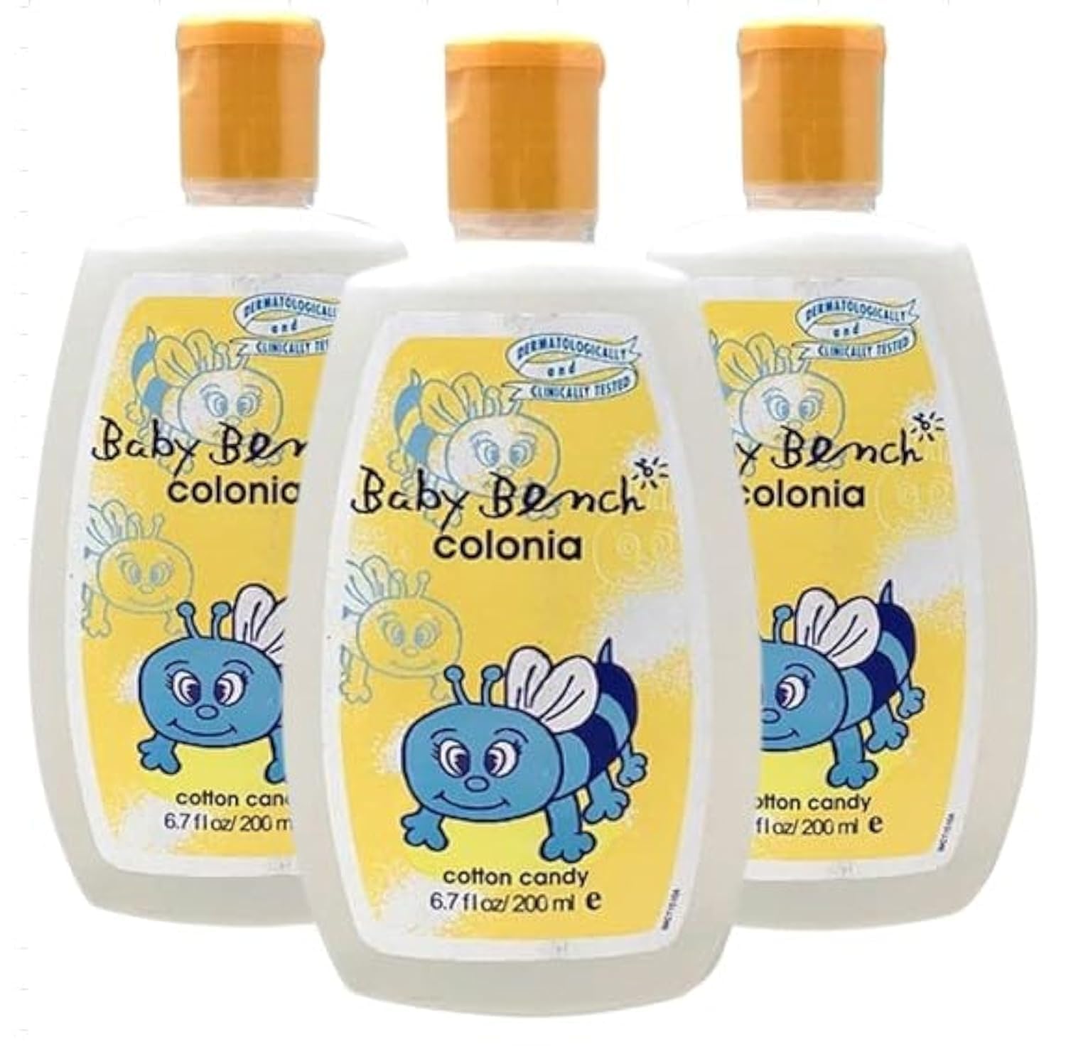 Colonia COTTON CANDY COLOGNE | Perfume for Babies, Gentle & Safe, Mild Fragrance | Long-lasting Moisture & Delicate Fragrance | Safe for Mother's Hands & Baby's Skin 200 ml - (Pack of 3).