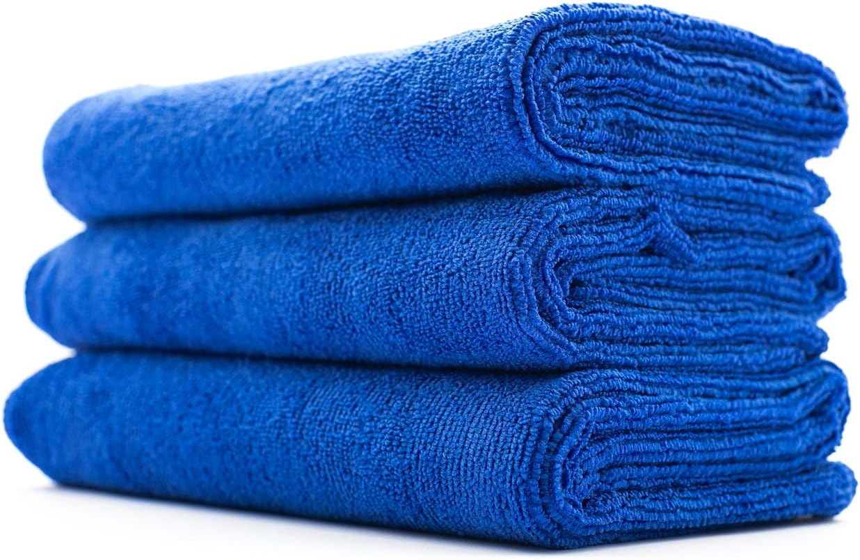 The Rag Company - Sport, Gym, Exercise, Fitness, Spa & Workout Towel - Ultra Soft, Super Absorbent, Fast Drying, Premium Microfiber, 320gsm, 16in x 27in (3-Pack)