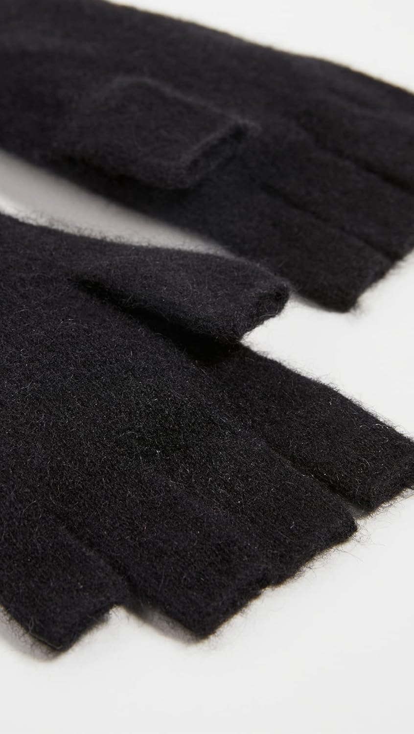 White & Warren Women's Cashmere Fingerless Gloves - Image 4