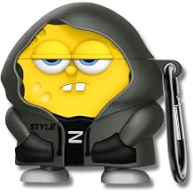 AirPods 4. Nesil Uyumlu Fig rl  Darbe Emici ve Koruyucu Silikon Kulakl k K l f  Hoodie S nger Bob