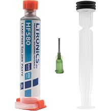 HF580 Lead-Free No-Clean 217 C Solder Paste Sn96.5 Tin Ag3 Silver Cu0.5 Copper 35g Syringe Kit