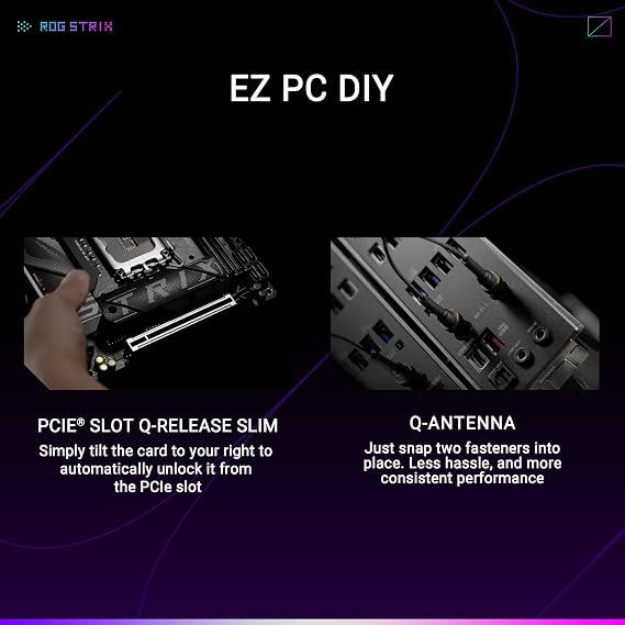 ASUS ROG Strix B860-I Gaming WiFi Intel Mini-ITX anakart, 10+1+2 + 1 aşamalı güç kaynağı, DDR5 PCIe 5.0 yuvası, AI-Advanced PC'ler için uygun, 2 M.2 yuvası, WiFi 7, AI Advisor, AI Networking II, siyah