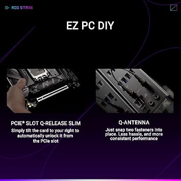 ASUS ROG Strix B860-I Gaming WiFi Intel Mini-ITX anakart, 10+1+2 + 1 aşamalı güç kaynağı, DDR5 PCIe 5.0 yuvası, AI-Advanced PC'ler için uygun, 2 M.2 yuvası, WiFi 7, AI Advisor, AI Networking II, siyah