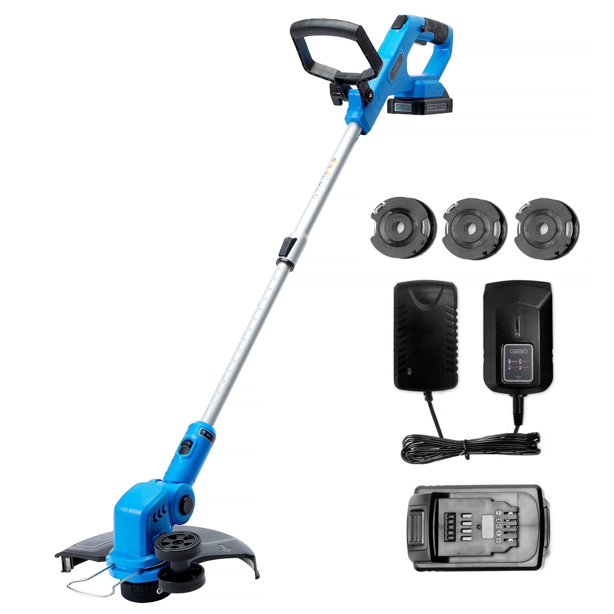 Buy WISETOOL Weed Wacker Battery Powered, Cordless String Trimmer