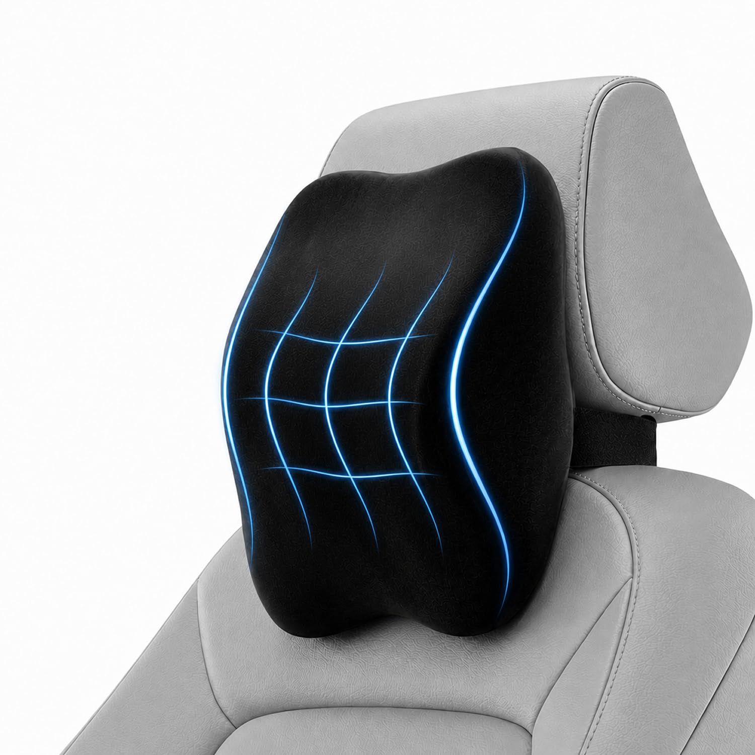 AGFP® Car Seat Headrest Neck Rest Cushion, Car Neck Pillow Durable 100% Pure Memory Foam Neck Pillow with Breathable Removable Cover Washable Comfortable Ergonomic & Neck Pain Relief-image-33