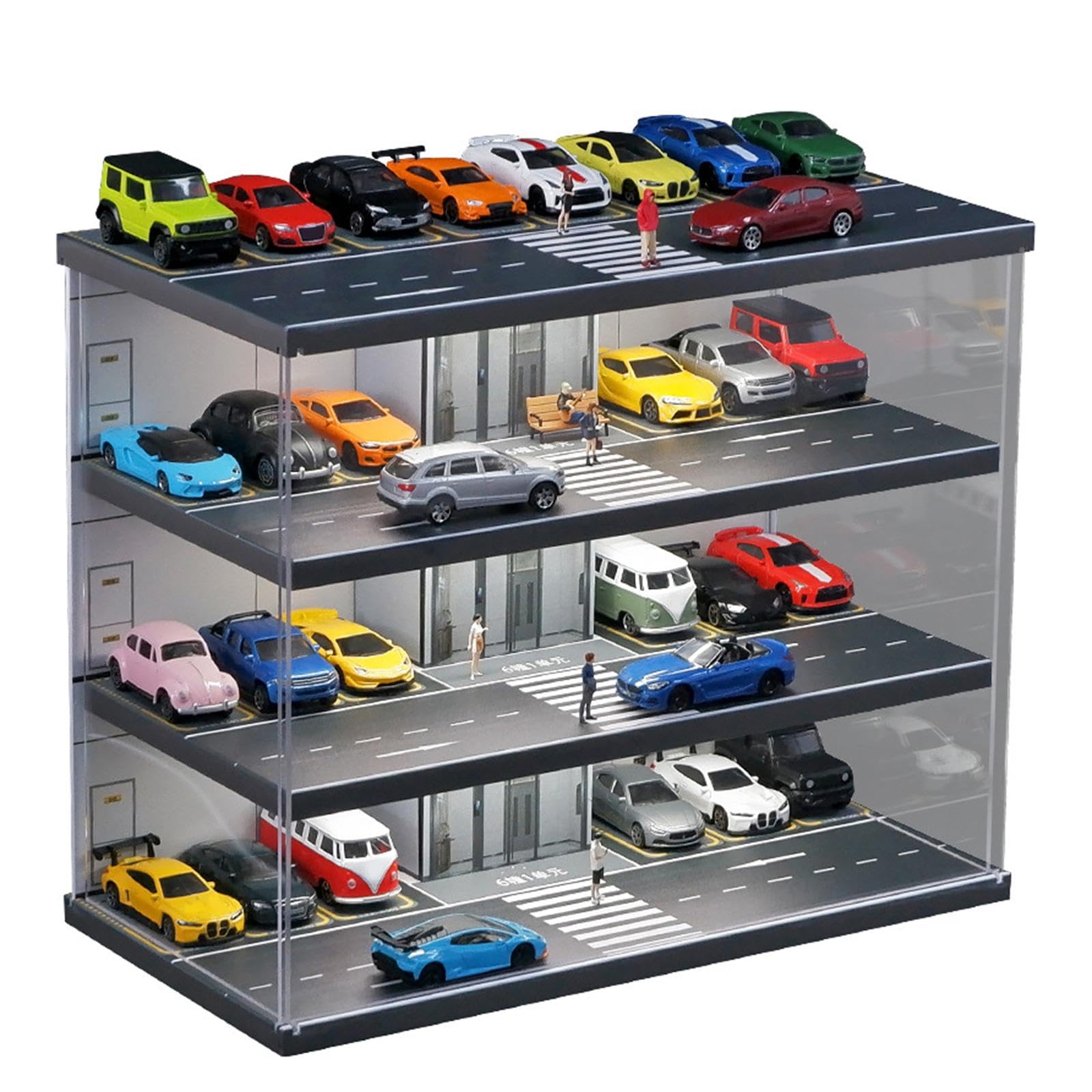 Enakshi® 1:64 Parking Lot Vehicle Garage Showcase for Diecast Car