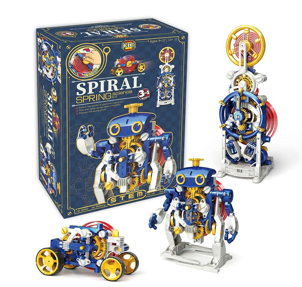 3 in 1 Spiral Spring Science Kit - CIC Kits | DIY Spring-Powered