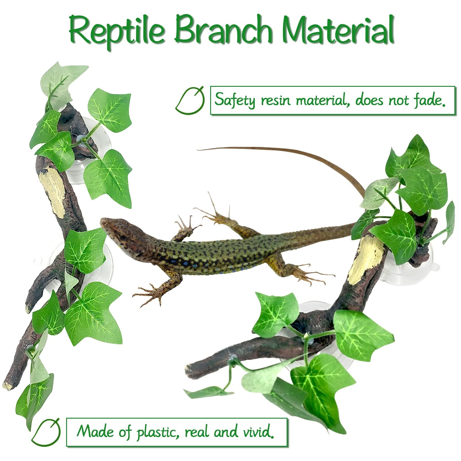 PINVNBY 2 PCS Reptile Corner Branch - Image 3