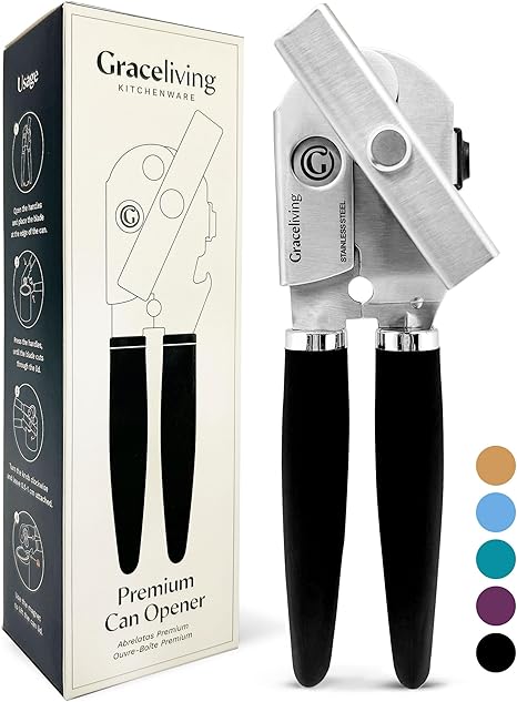 Premium Multifunction Magnetic Manual Can Opener and Bottle Opener, Heavy