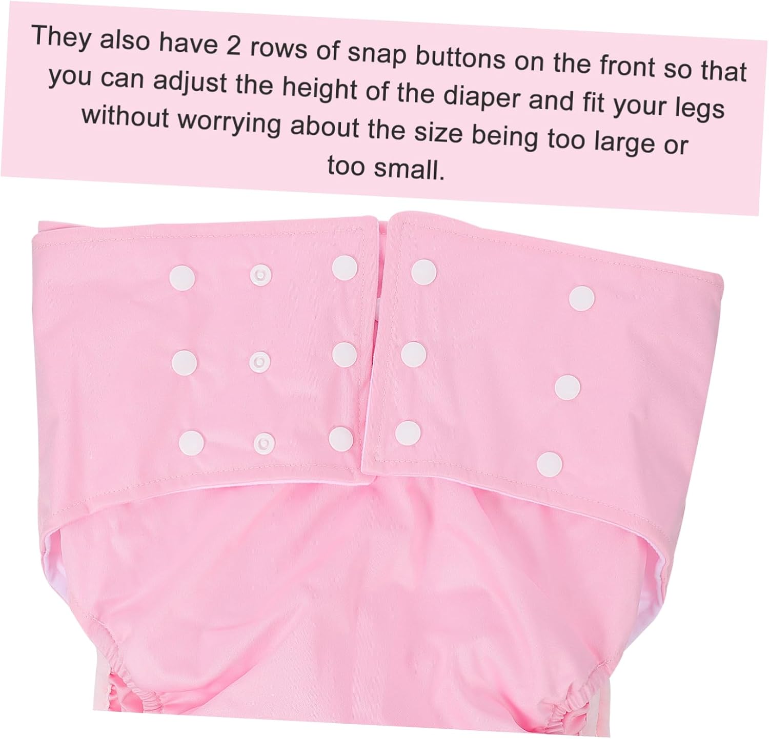 COLLBATH 1pc Washable Adult Nappy Design Breathable Leak Panties for Elders Comfortable and Reusable Cloth Diaper for Daily Use