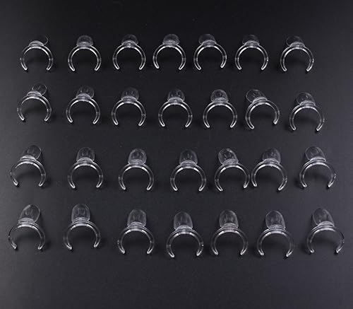 Miniatura 3 de Finger Angel - 100 unidades de esmalte transparente para uñas de gel UV, color pops, arte de uñas, estilo anillo, puntas de uñas postizas