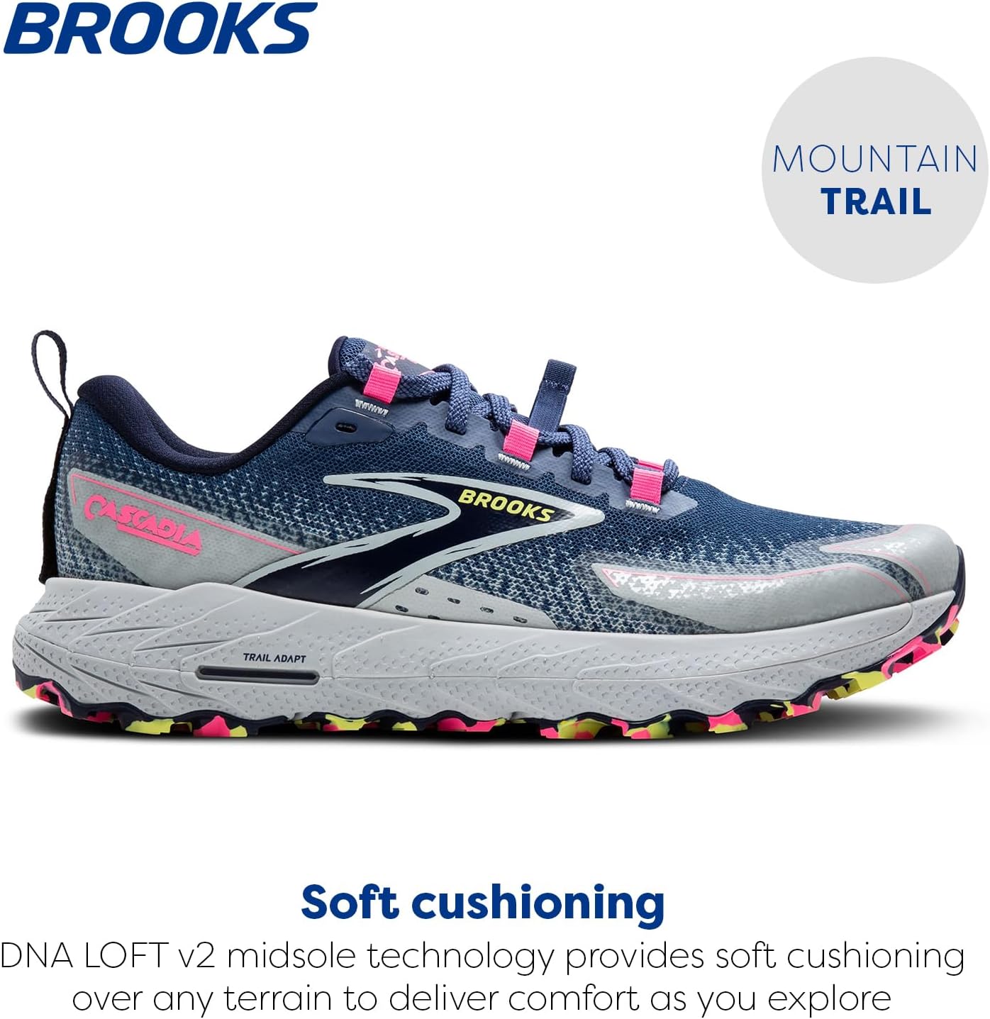 Brooks Women’s Cascadia 18 Mountain Trail Running Shoe - Image 2