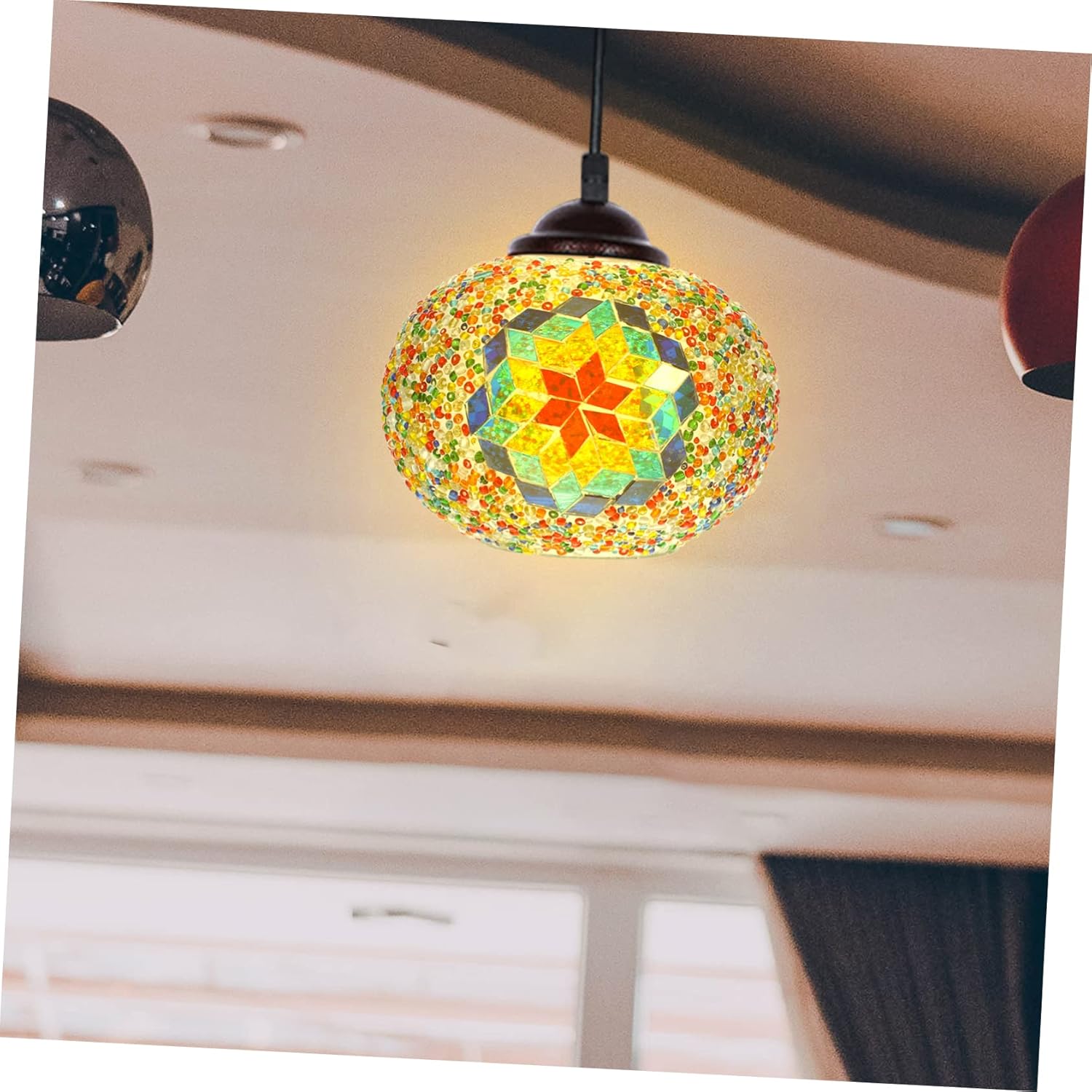 Gadpiparty Replacement Globe for Lamp Shade for Turkish Style Table Desk Wall Lamps Elegant and Easy to Install Decorative Light Cover for