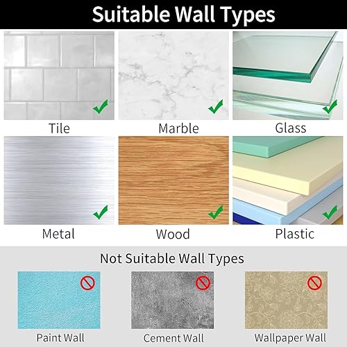 Miniatura 6 de Soporte para toallas de papel debajo del gabinete para cocina, soporte para rollo de papel de acero inoxidable SUS304, arco iris autoadhesivo o