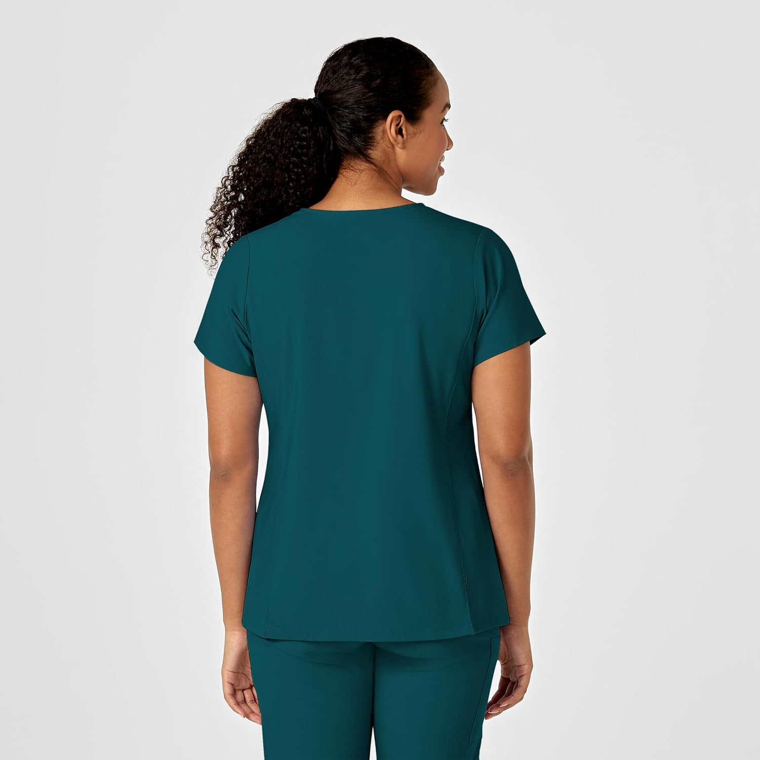 Wink W123 Women's Y-Neck Wrap Scrub Top