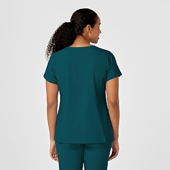 Wink W123 Women's Y-Neck Wrap Scrub Top