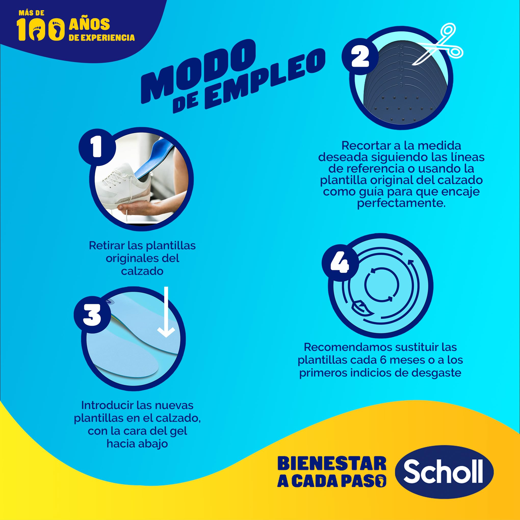 Dr. Scholl's Extra Reforzadas Plantillas para Hombre, Soporte del Arco, Absorción de Impactos, Pies Anchos, Corpulentos