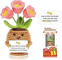 Handmade Crochet Lily of the Valley Positive Flower Gift for Women - Easter Mother's Day Birthday Teacher Appreciation