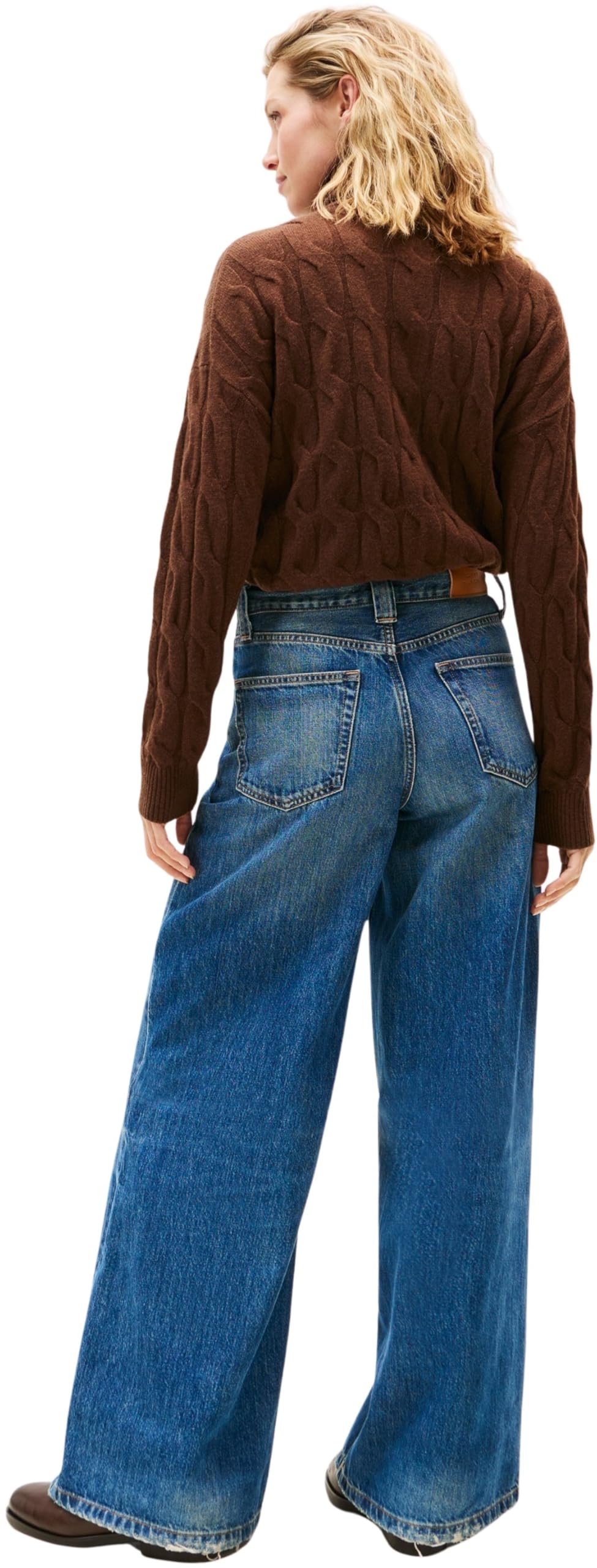 Tommy Hilfiger Dnm Kris 70's Wide Leg HW Ww0ww46731 - Otros Pantalones Vaqueros Mujer