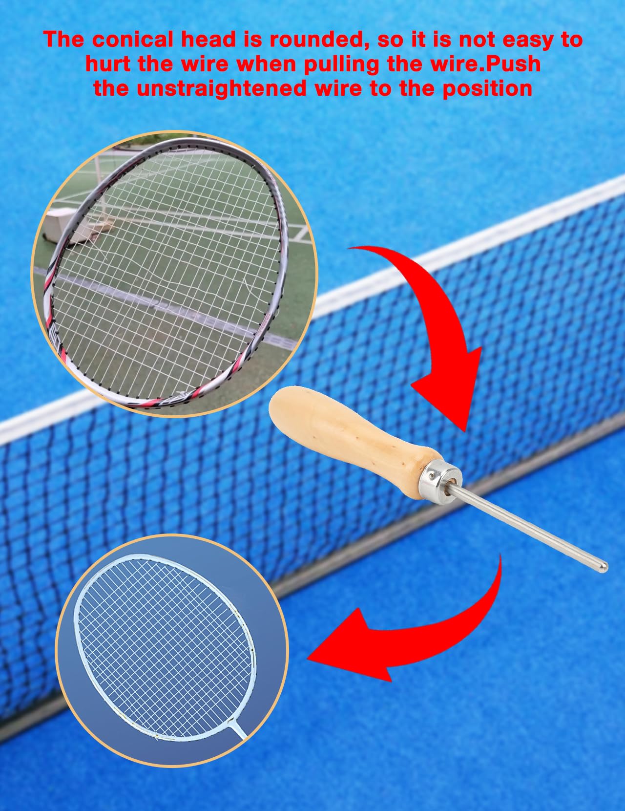 HUJ Outil De Câblage, Machine De Filetage De Raquettes De Tennis De Badminton KN005 HJ011