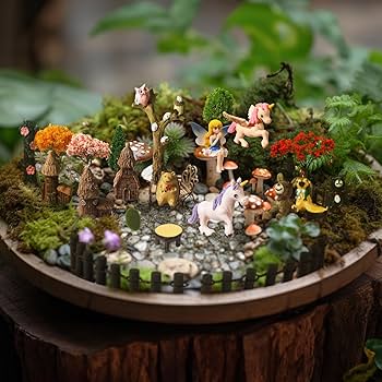 Amazon.co.jp: Canlierr 58ピース ミニチュアガーデンセット