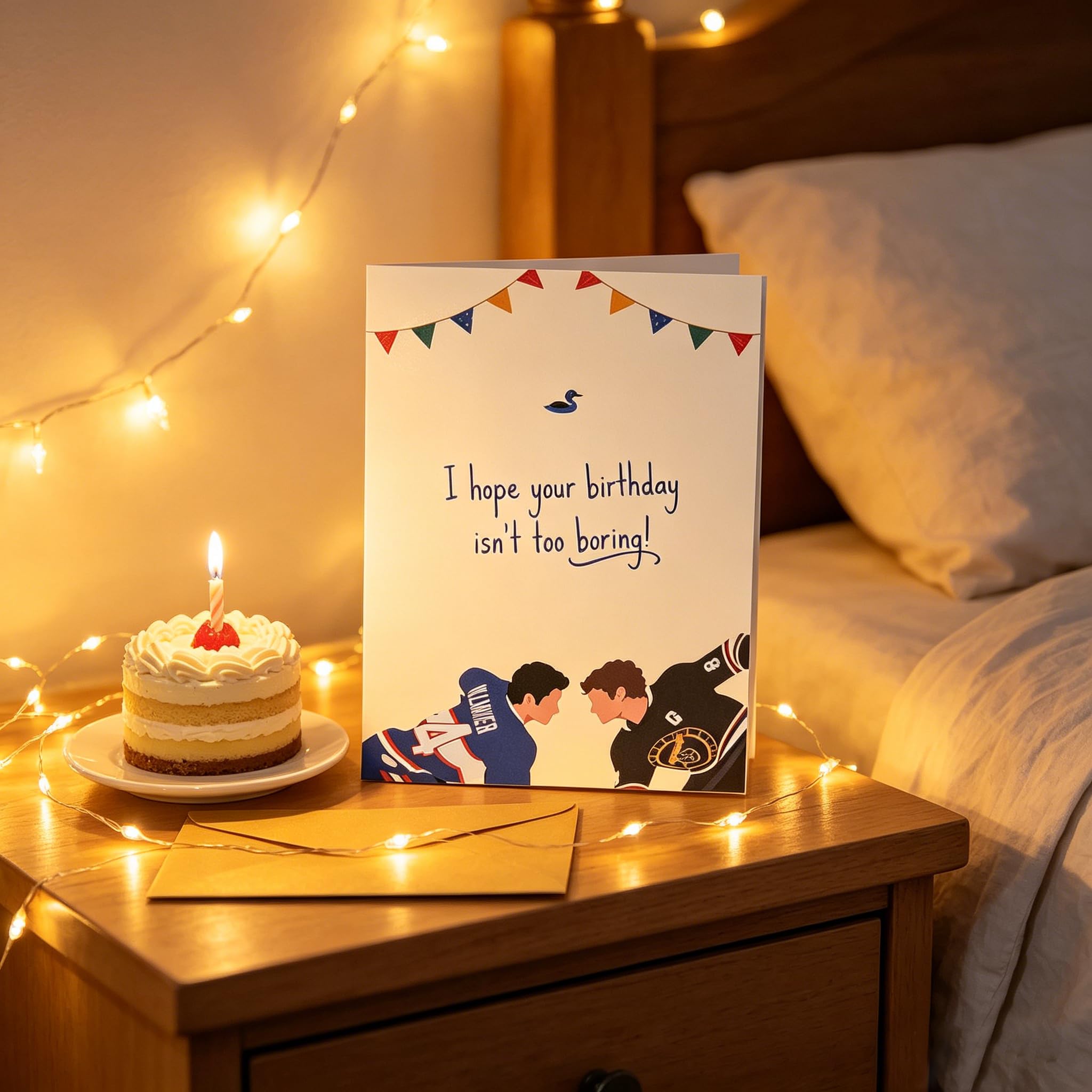Kartka urodzinowa The Hockey Romance, Hope Your Birthday As Heated As These Rivals, Rivalry Merchandise Card (Styl B)
