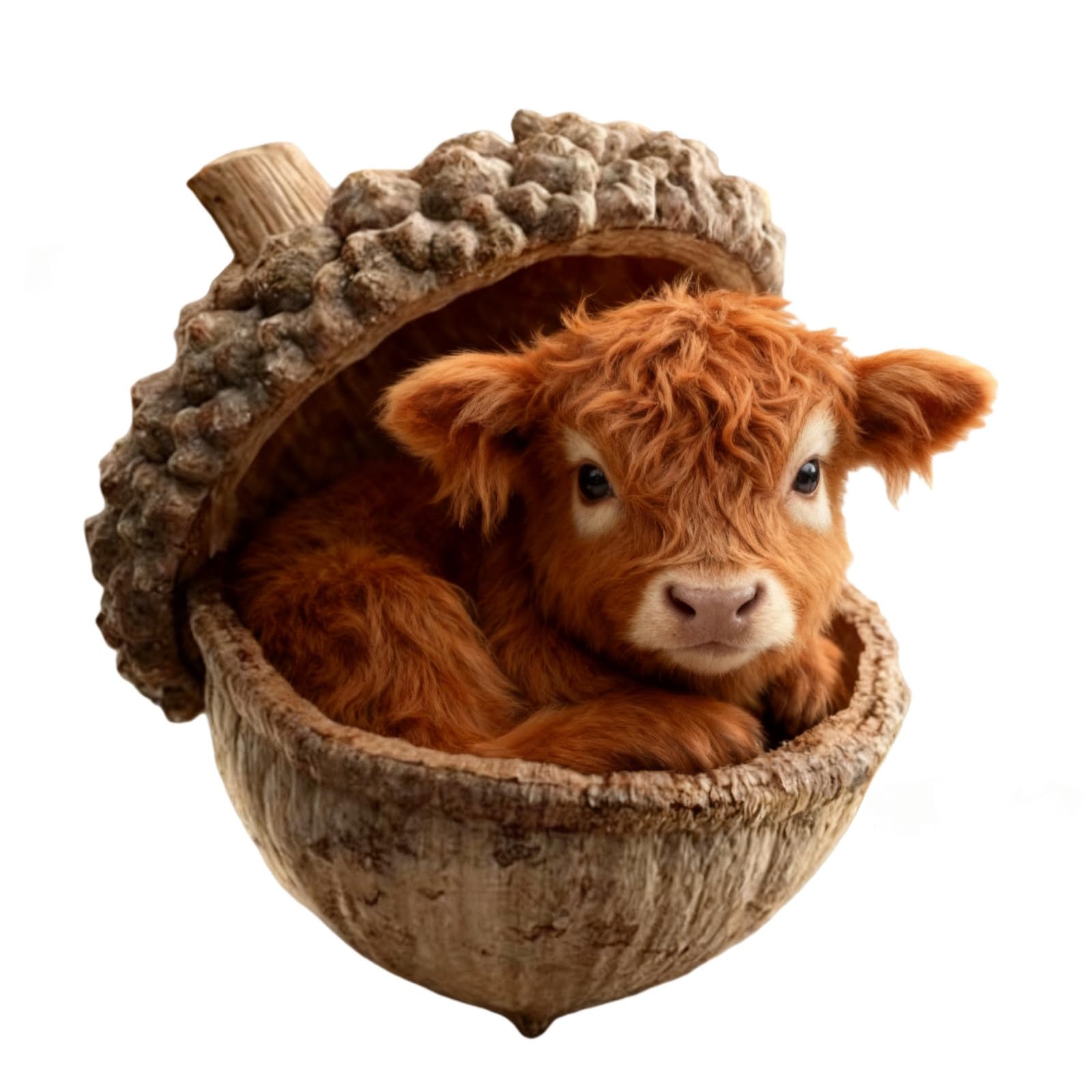 2D Acrylic Chritmas Highlands Cow Decors Funny Christmas Ornament Christmas Tree Hanging Decorations Cow Lover Outdoor Tree Decorations Hanging Xmases