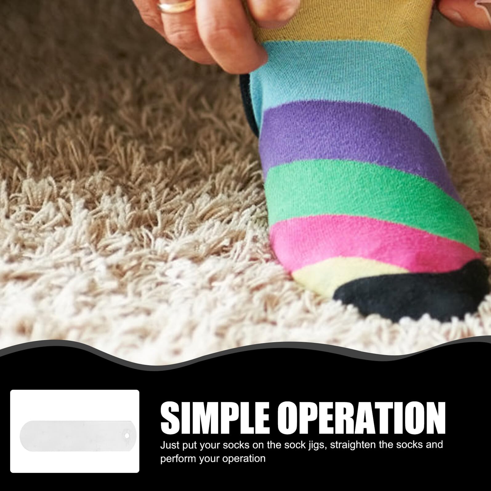 POPETPOP Gabarits Bloqueur de Chaussettes en Aluminium Léger à Chaussettes Droites Meilleure Expérience de Transfert pour Sublimation et Transfert à Chaud